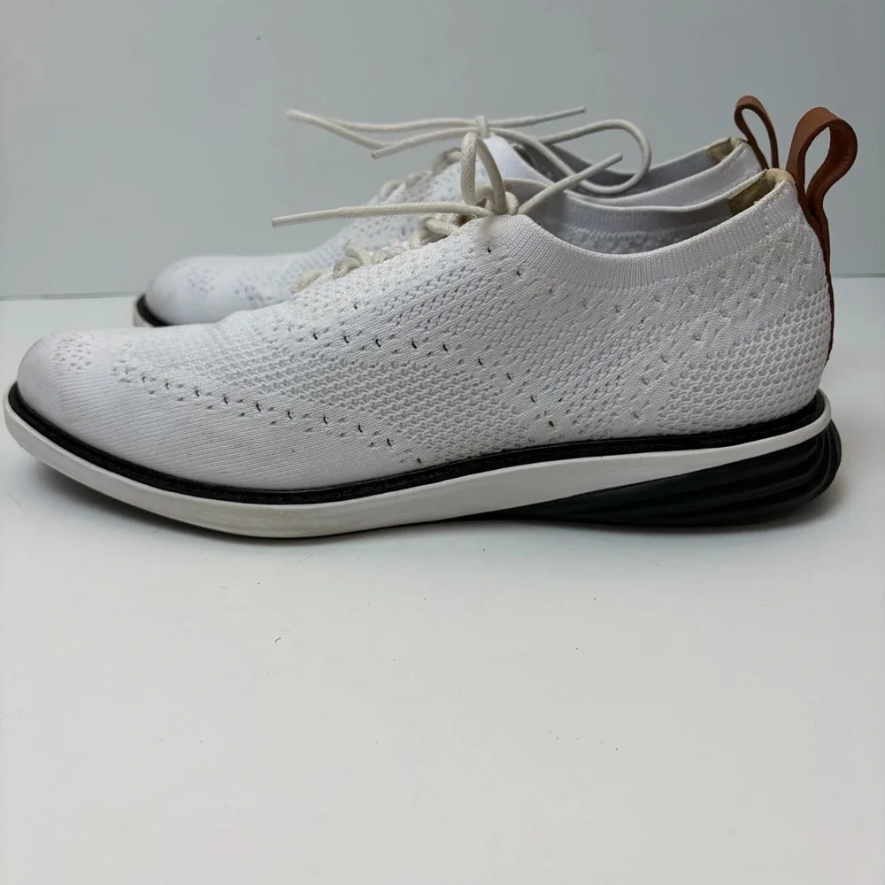 Cole Haan White Grand Evolution Stitchlite‎ Oxford Shoes Men's 8.5